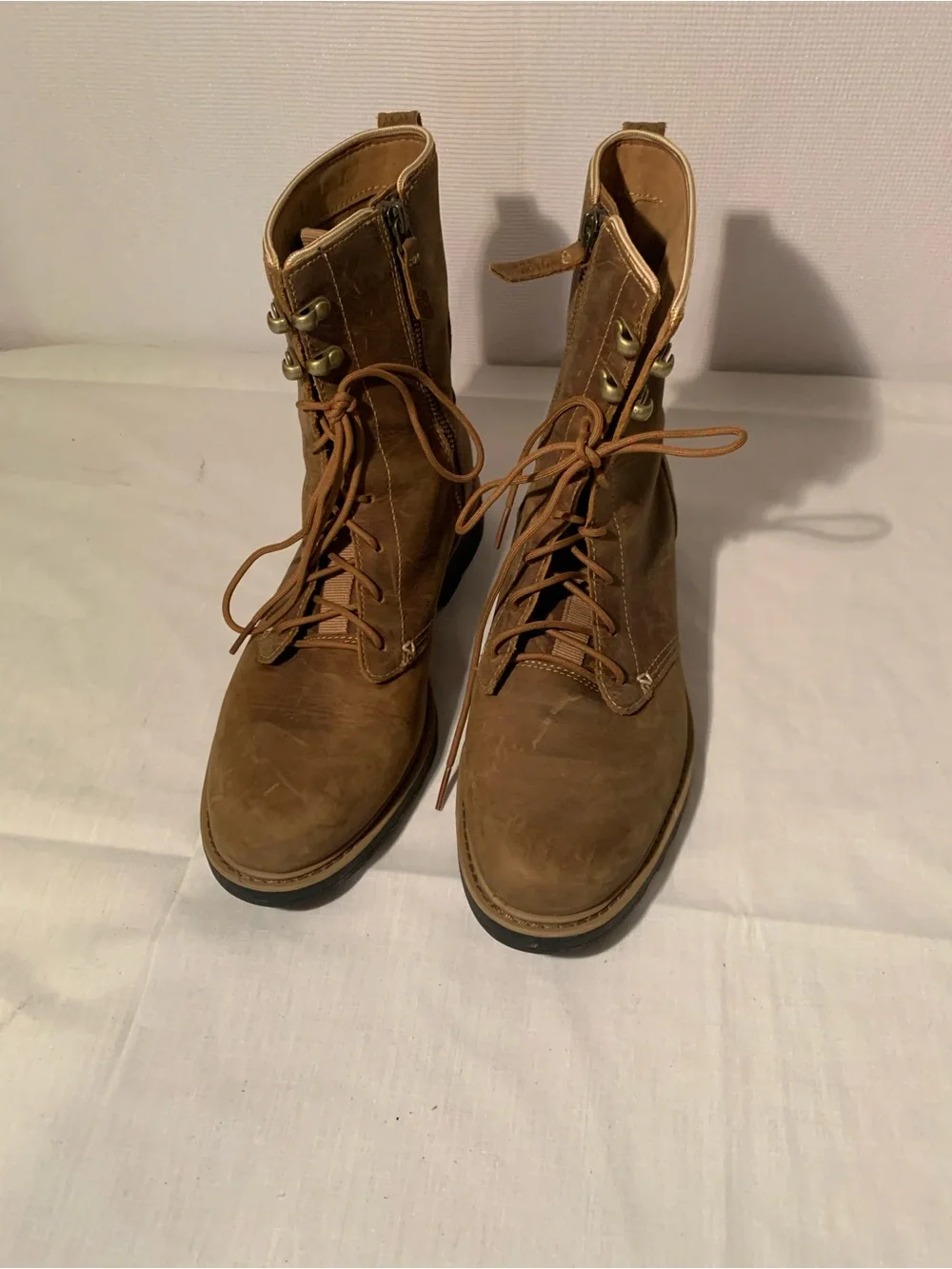 Teva Women's Rowena Lace Boots in honey brown